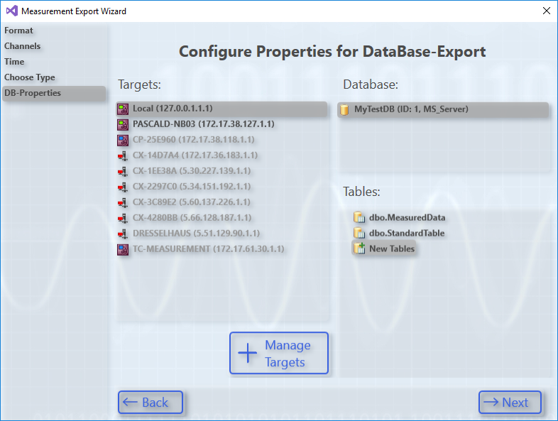Export to databases 4: