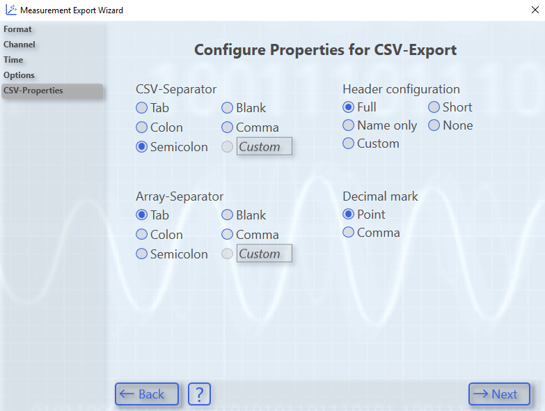 Export to csv 2: