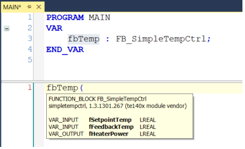 Using the PLC function block (PLC-FB) 1: