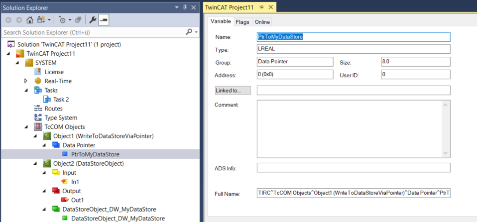 Shared memory between TcCOM instances 5: