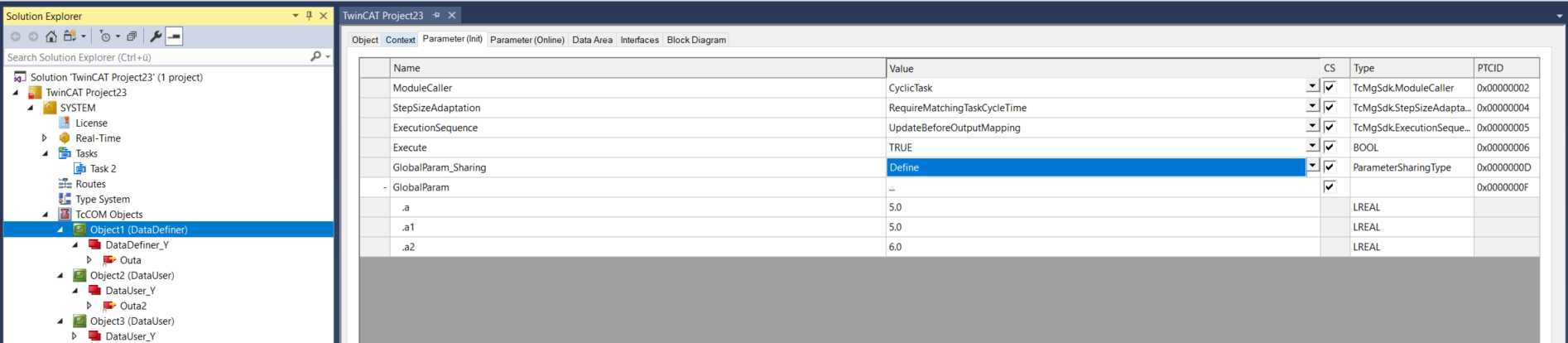 Shared memory between TcCOM instances 11: