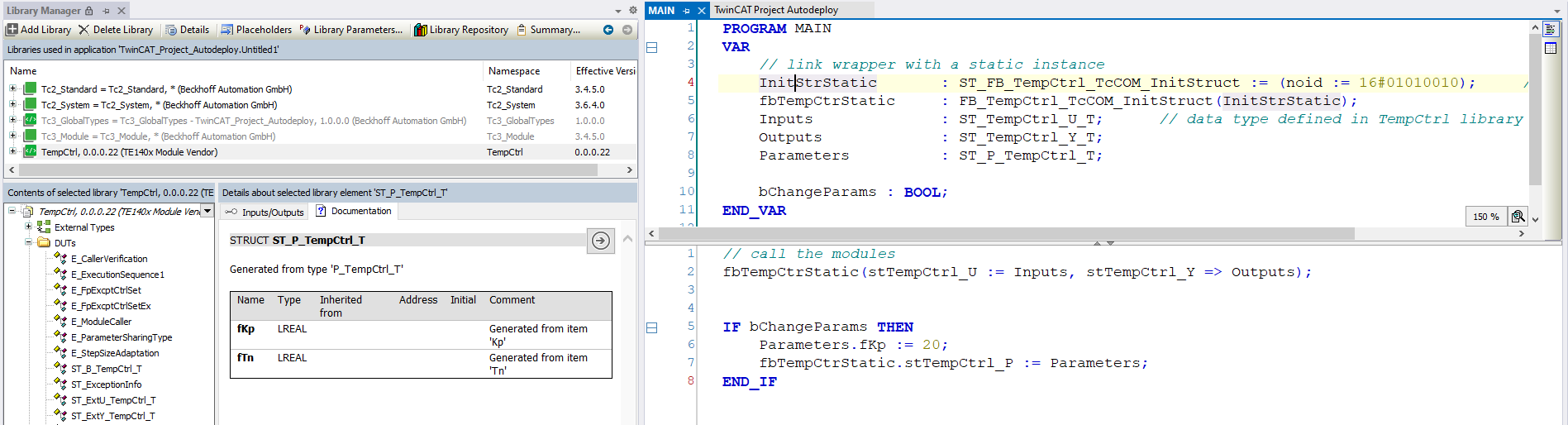 Working with the PLC library 5: