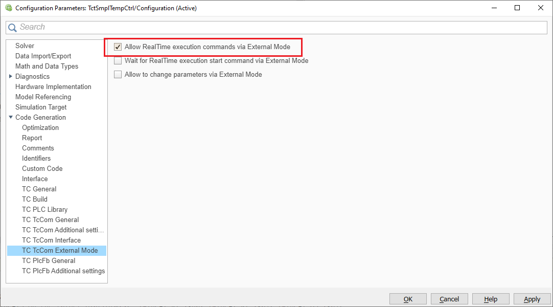Connecting to External mode 4: