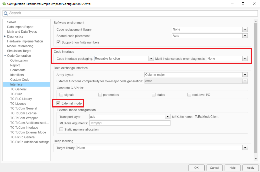 Connecting to External mode 3: