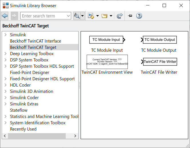 TwinCAT Library in Simulink® 1: