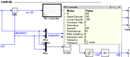 Module parameterization in the block diagram 2: