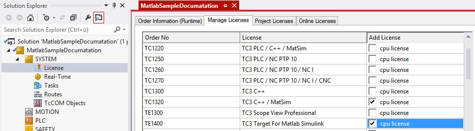 Licenses 1: