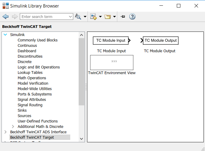 TwinCAT Library in Simulink® 1: