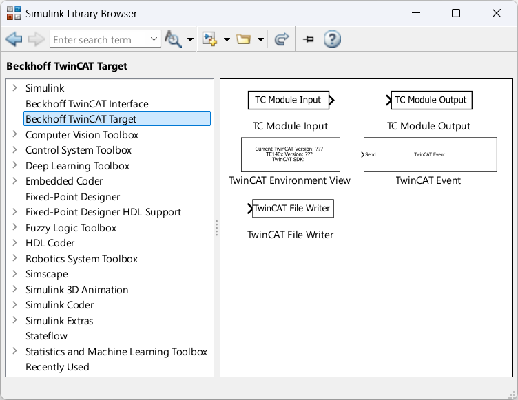 TwinCAT Library in Simulink® 1: