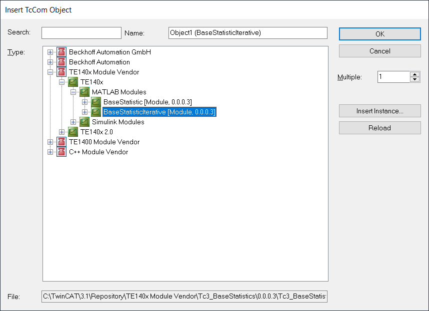 Working with the TcCOM module 2: