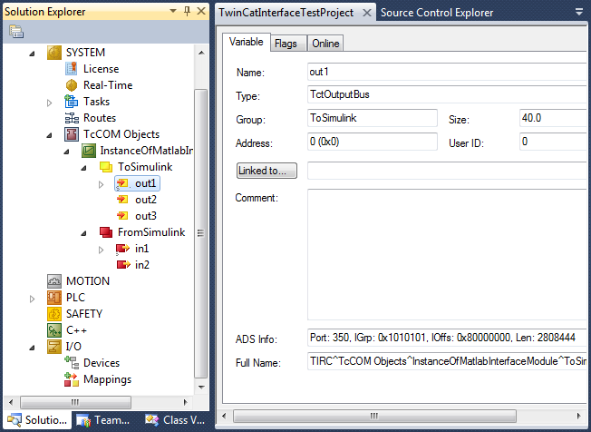 TC ADS Module Interface 5: