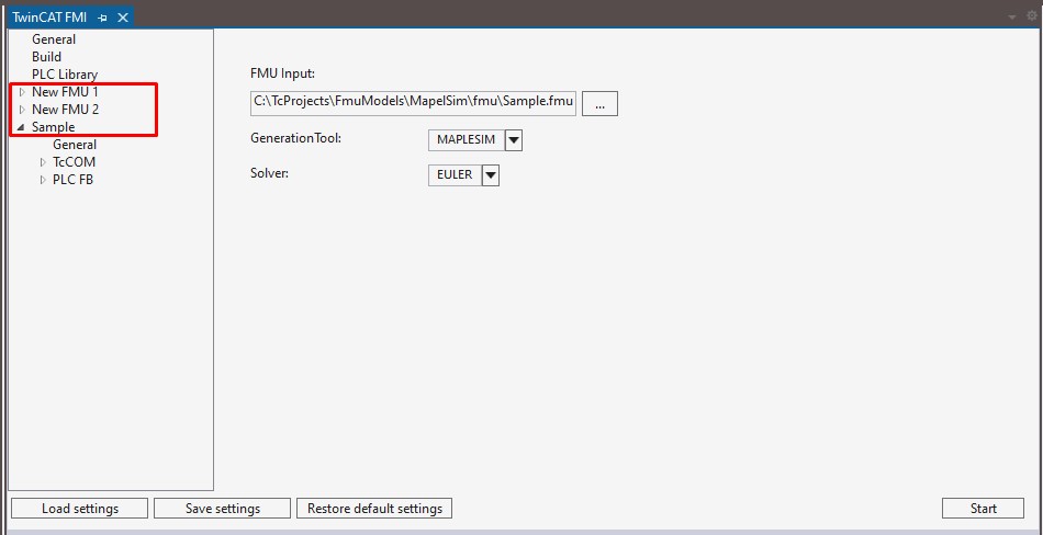 Bundling of several models in one TwinCAT driver 1: