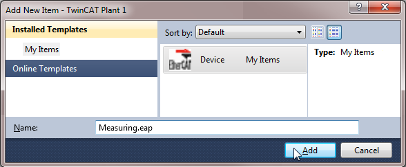 Adding an EAP device object 2: