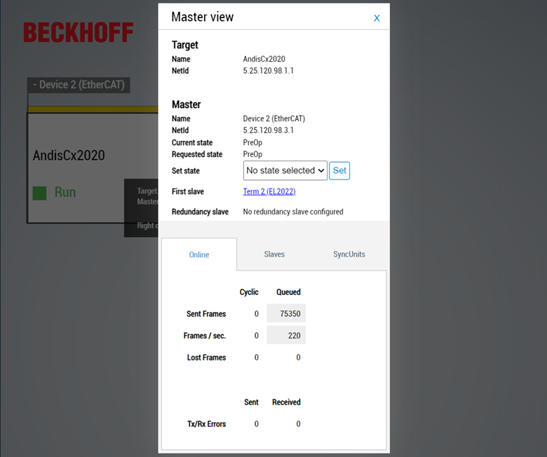 EtherCAT diagnostics 8: