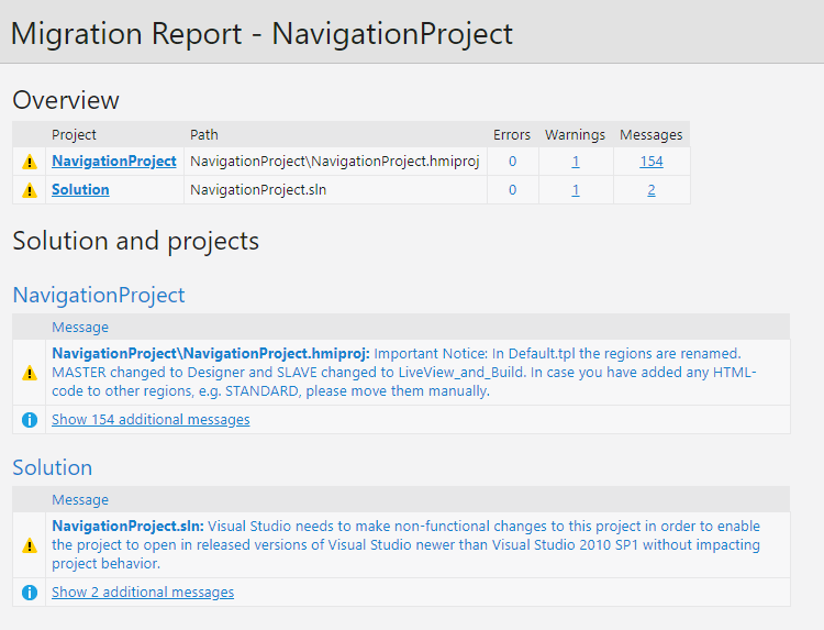 Support for TwinCAT HMI packages 3: