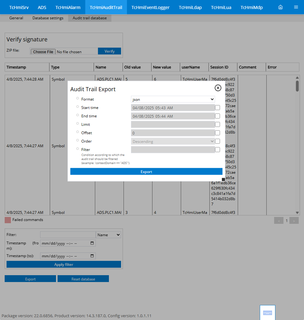 Export 1: