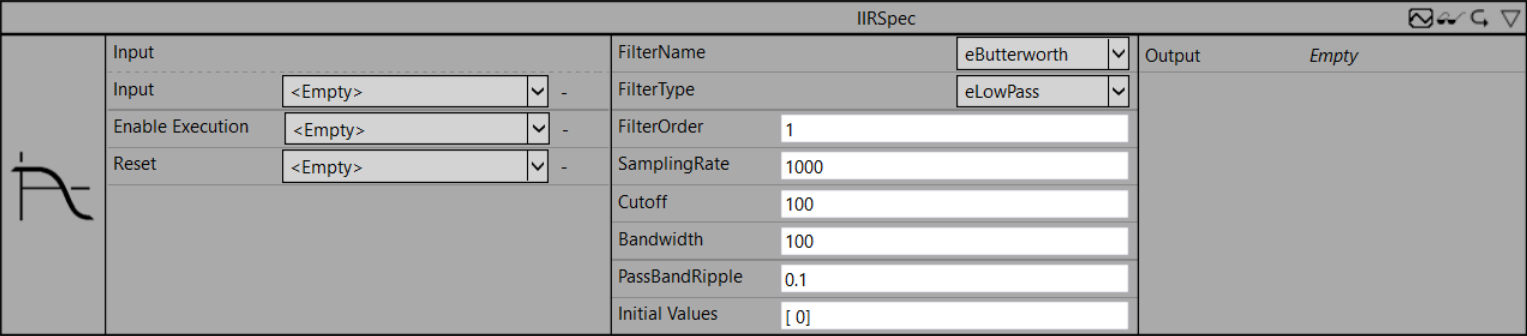 IIRSpec 1: