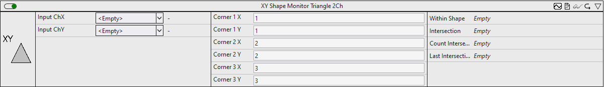 XY Shape Monitor Triangle 2Ch 1: