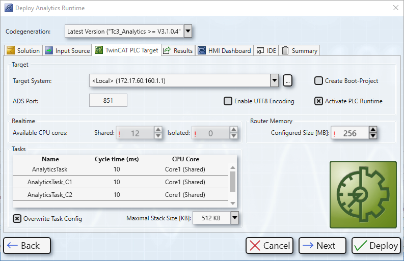 Runtime deployment 4: