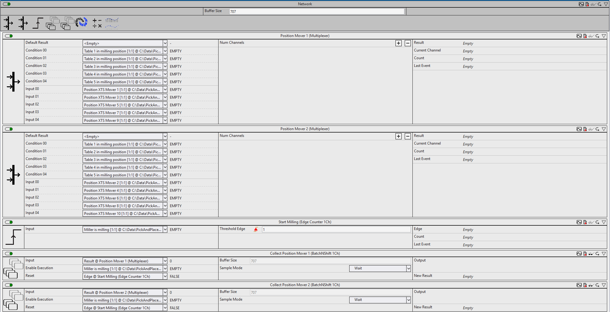 Pick-and-place application: DenStream 1: