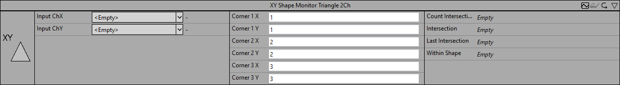 XY Shape Monitor Triangle 2Ch 1: