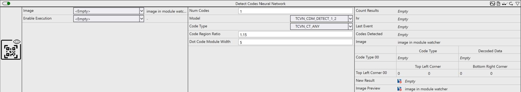 Detect Codes Neural Network 1:
