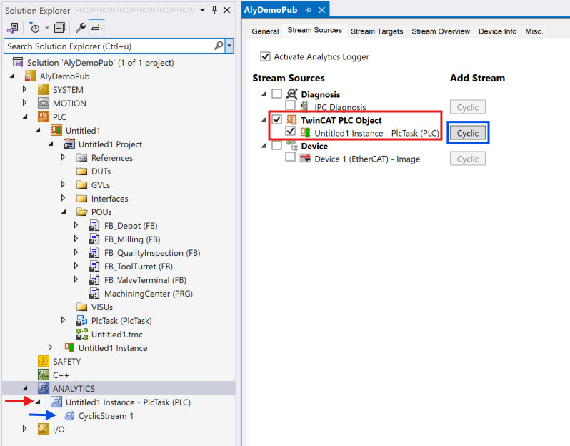Recording data from the machine 3: