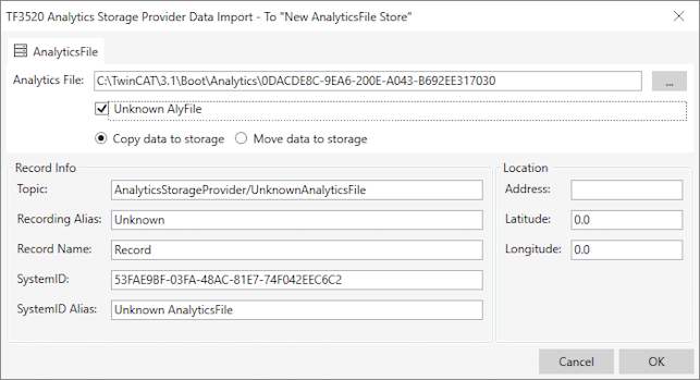 Import Analytics Files 4: