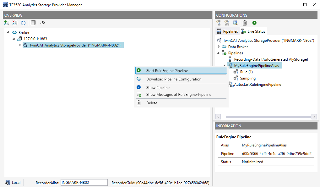 Publishing RuleEngine pipelines 2: