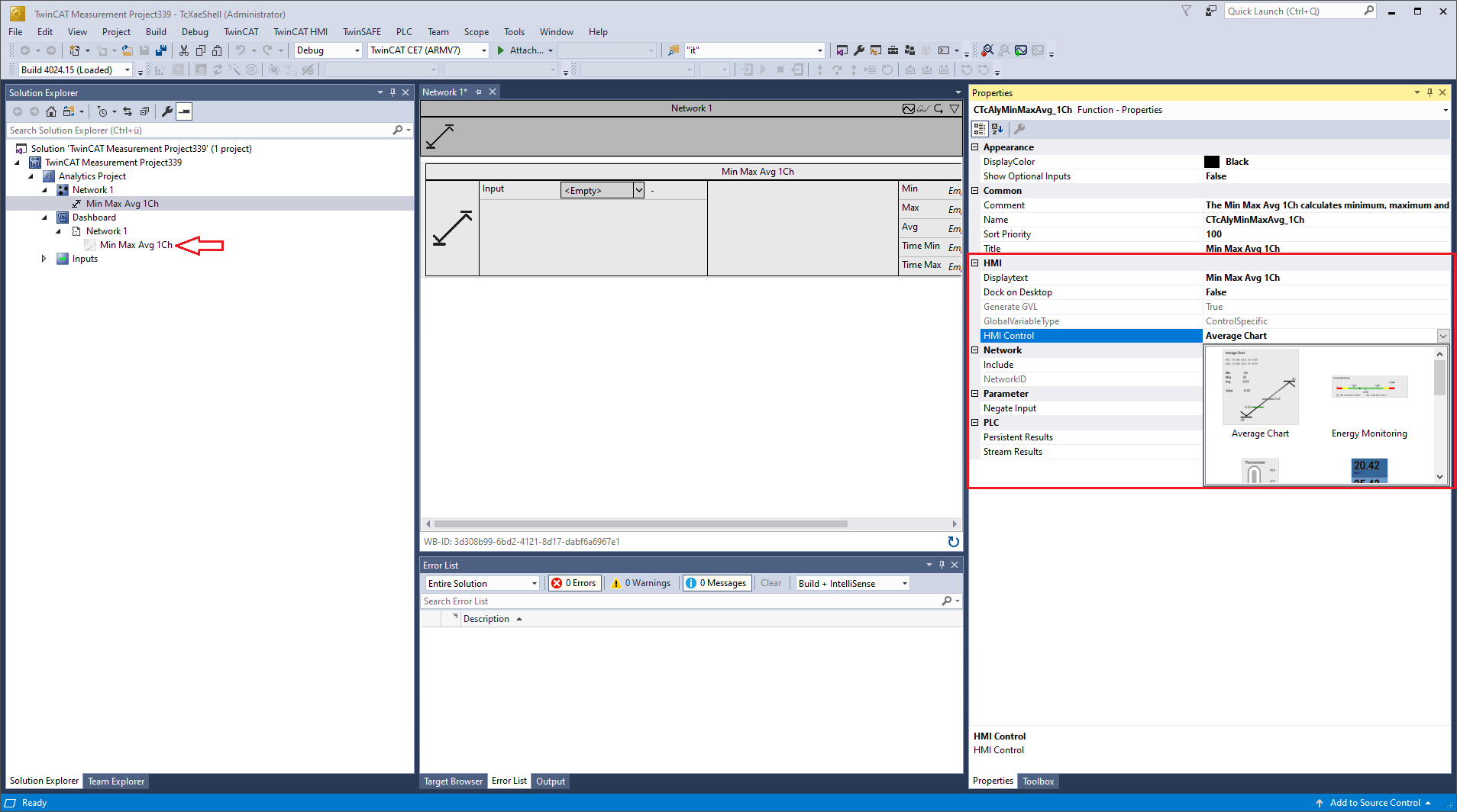 HMI One-Click Dashboard 3: