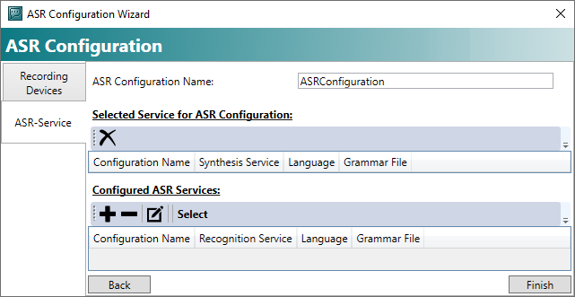 Configuring speech input 5: