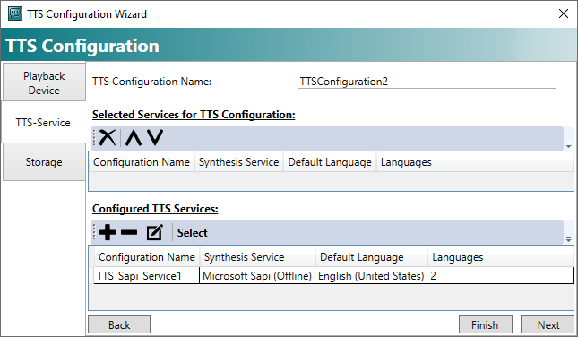 Configuring speech output 5: