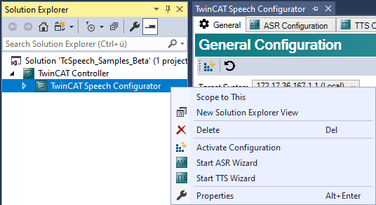 Configuring speech output 1: