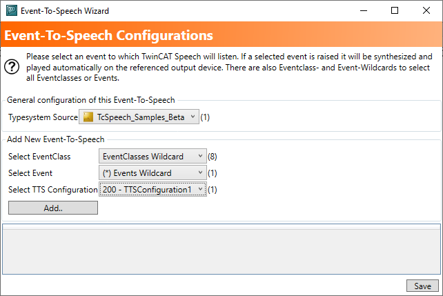 Configuring Event-To-Speech 3: