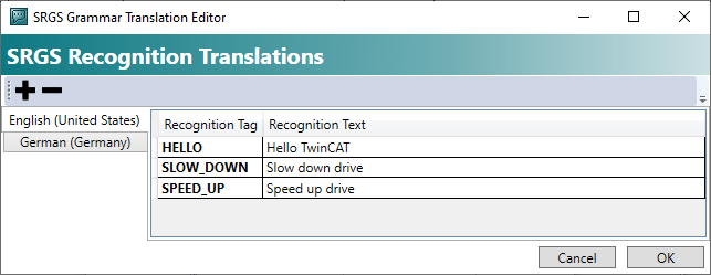 Configuring a grammar file 6: