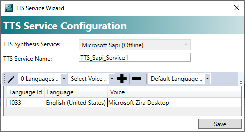 Configuring speech output 8: