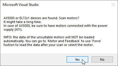 Create AX5000 and NC axis automatically 6: