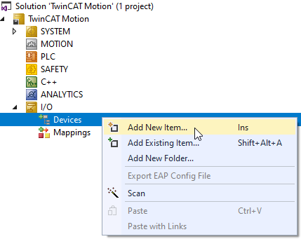 Create AX5000 and NC axis manually 2: