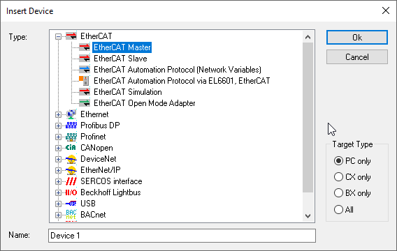 Create AX5000 and NC axis manually 3: