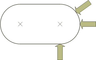 Path velocity at segment transitions 1: