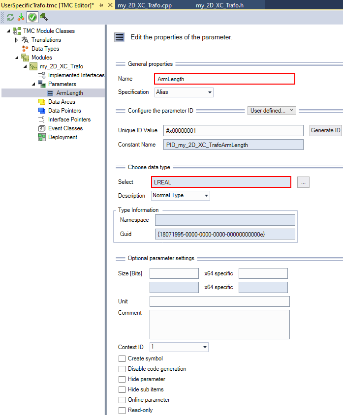 User-specific transformations 9: