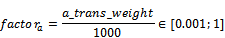 Weighting of acceleration at motion block transition (P-AXIS-00013) 4: