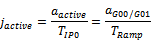 Weighting of acceleration at motion block transition (P-AXIS-00013) 7: