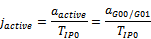 Weighting of acceleration at motion block transition (P-AXIS-00013) 10: