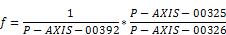 Scaling type of the data element (P-AXIS-00724) 1: