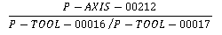 Dynamic limits with tool gear (P-AXIS-00786) 1: