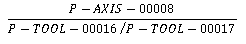 Dynamic limits with tool gear (P-AXIS-00786) 2: