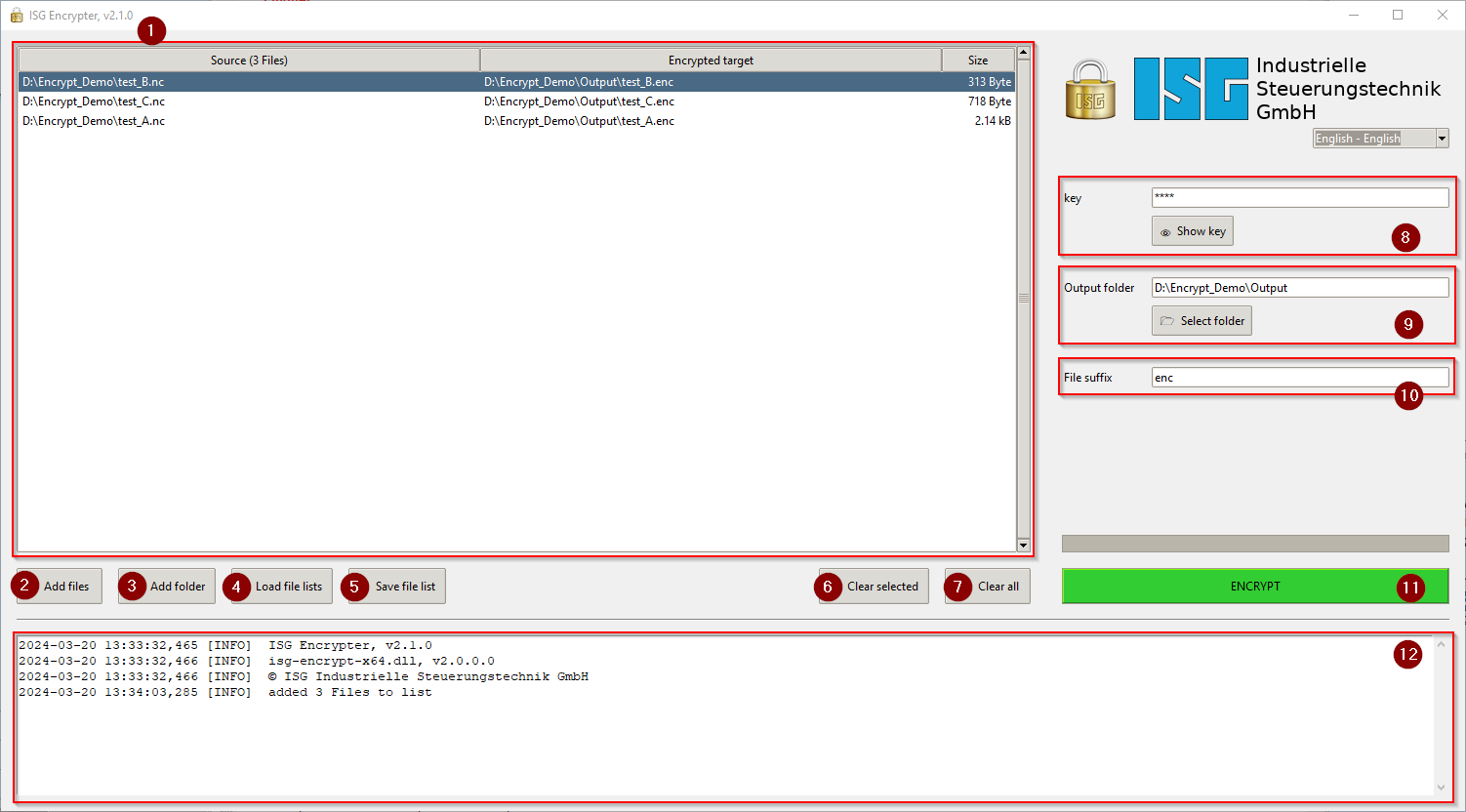Use of the dll in a test GUI 1: