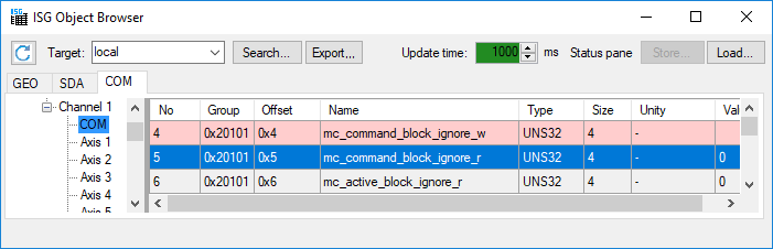 Enabling/disabling via HMI 2: