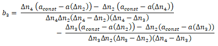 Method 1: Characteristic curve a(n) in polynomial- or hyperbola form 6: